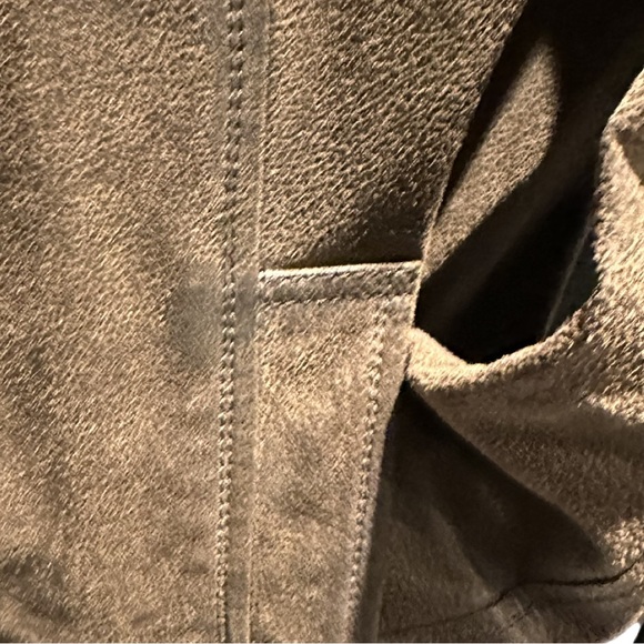 Danier Men’s High collar Brown Leather Jacket L - Picture 4 of 8